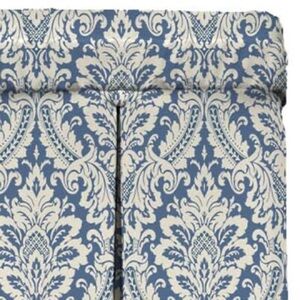 Waverly Donnington 18-in Cornflower Cotton 2/ Rod Pocket Valance